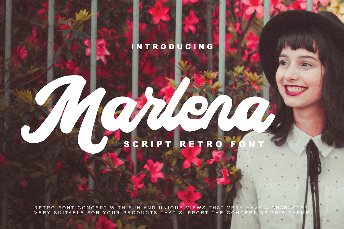 Marlena - Script Retro Font in Display Fonts - product preview 8