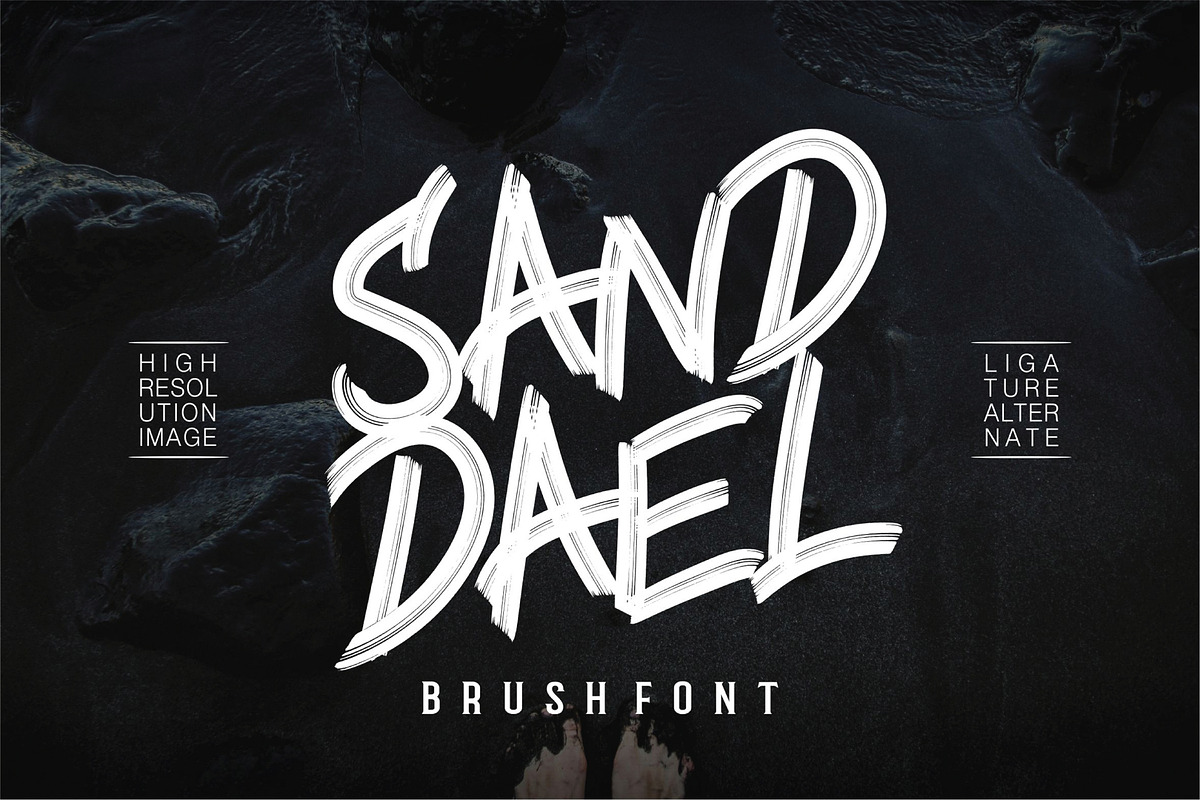 Sand Dael - Brush Font in Display Fonts - product preview 8
