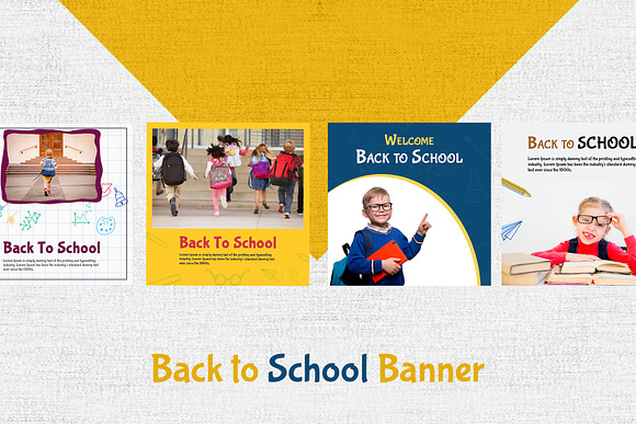 10 Back To School Banners in Facebook Templates - product preview 2