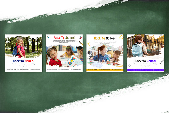 Back To School Facebook Design in Facebook Templates - product preview 1