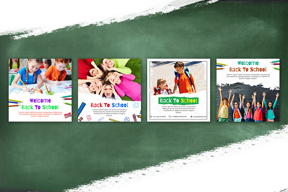 Back To School Facebook Design in Facebook Templates - product preview 2