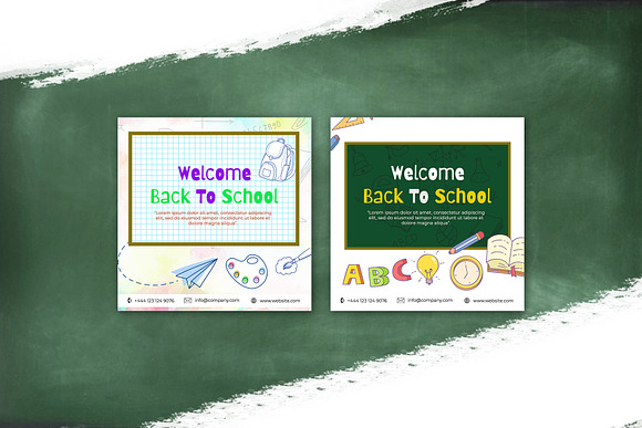 Back To School Facebook Design in Facebook Templates - product preview 3