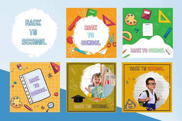 Back To School Banners Design in Facebook Templates - product preview 1