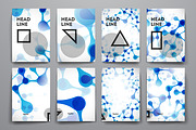Brochures in DNA and geometric style