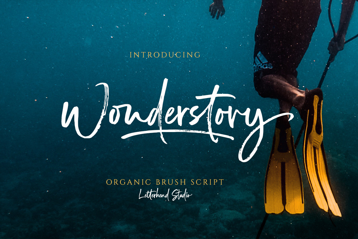Wonderstory - Brush Script in Script Fonts - product preview 8