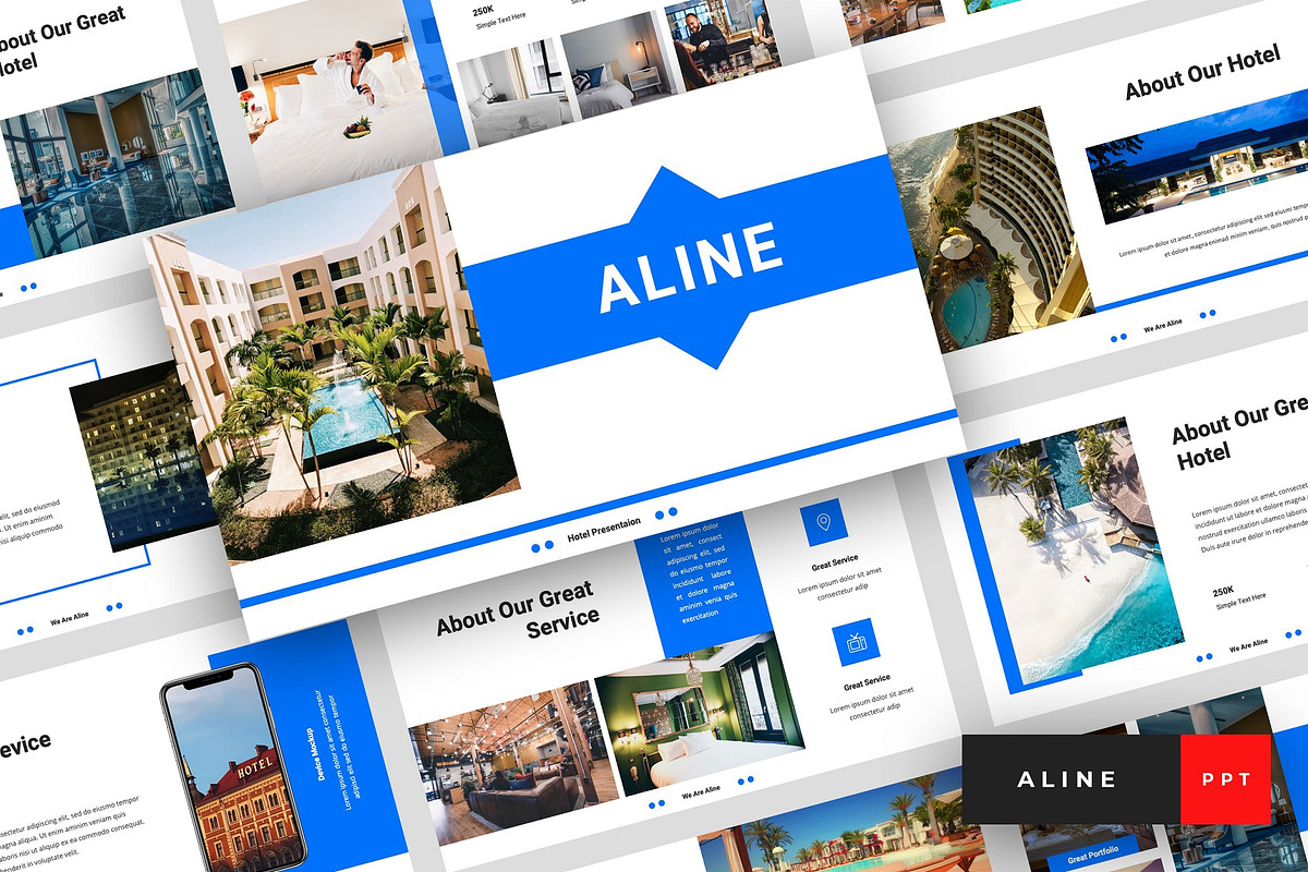 Aline - Hotel PowerPoint in PowerPoint Templates - product preview 8