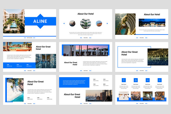 Aline - Hotel PowerPoint in PowerPoint Templates - product preview 1
