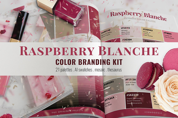 Raspberry Blanche Color Branding Kit