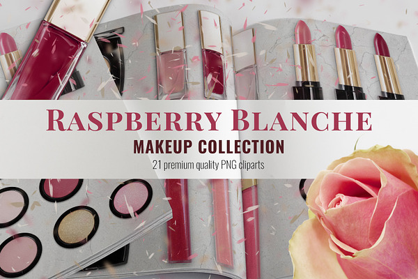 Raspberry Blanche Makeup Cliparts