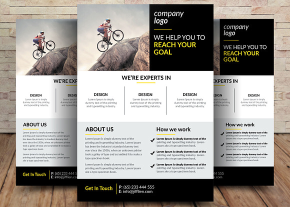5 Business Flyers Bundle in Flyer Templates - product preview 1