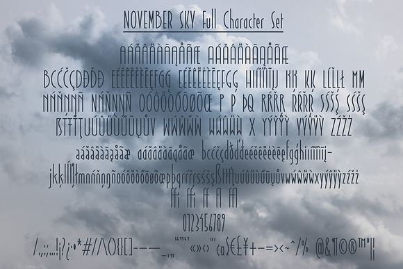 November Sky in Sans-Serif Fonts - product preview 2