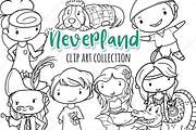 Neverland Story Book Digital Stamp