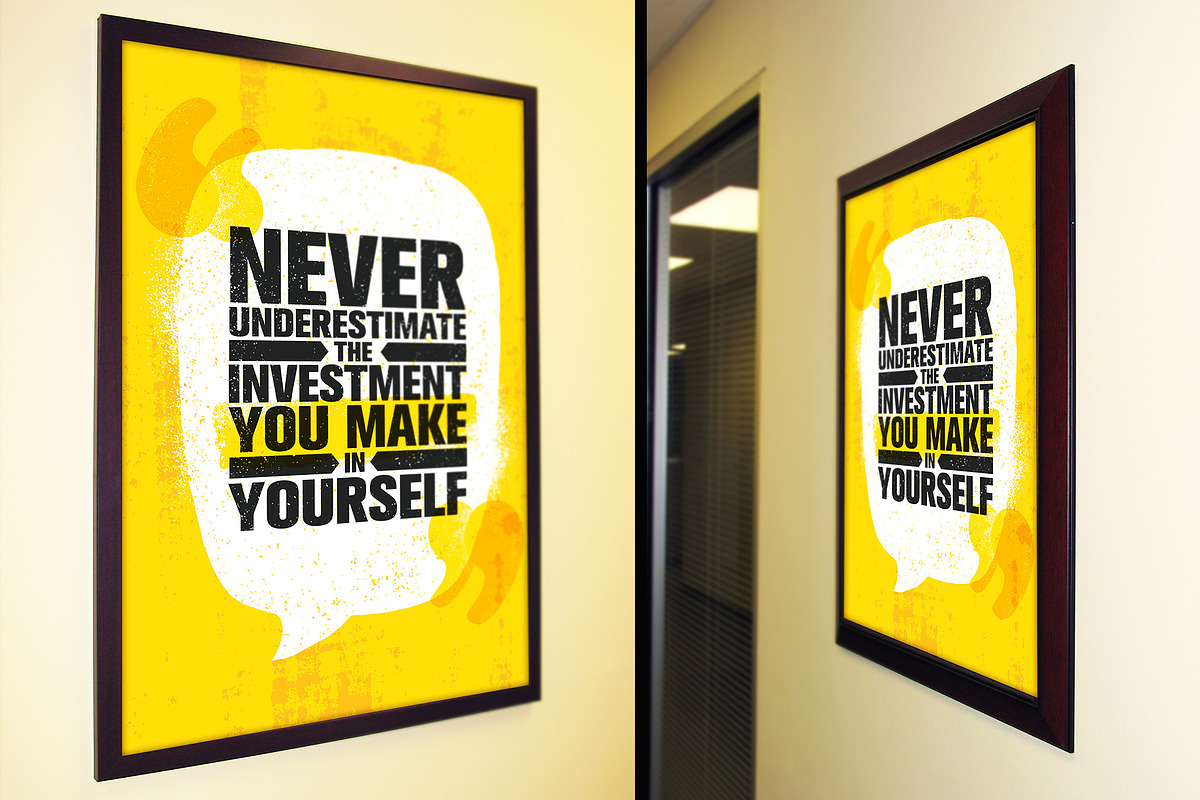 Framed Office Poster Mockups in Print Mockups - product preview 8