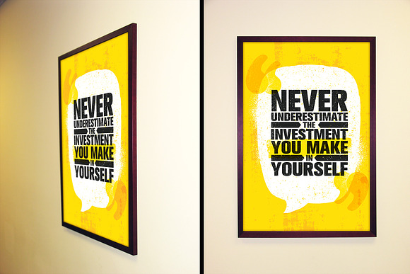 Framed Office Poster Mockups in Print Mockups - product preview 1