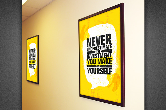 Framed Office Poster Mockups in Print Mockups - product preview 2