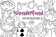 Wonderland Story Book Digital Stamps