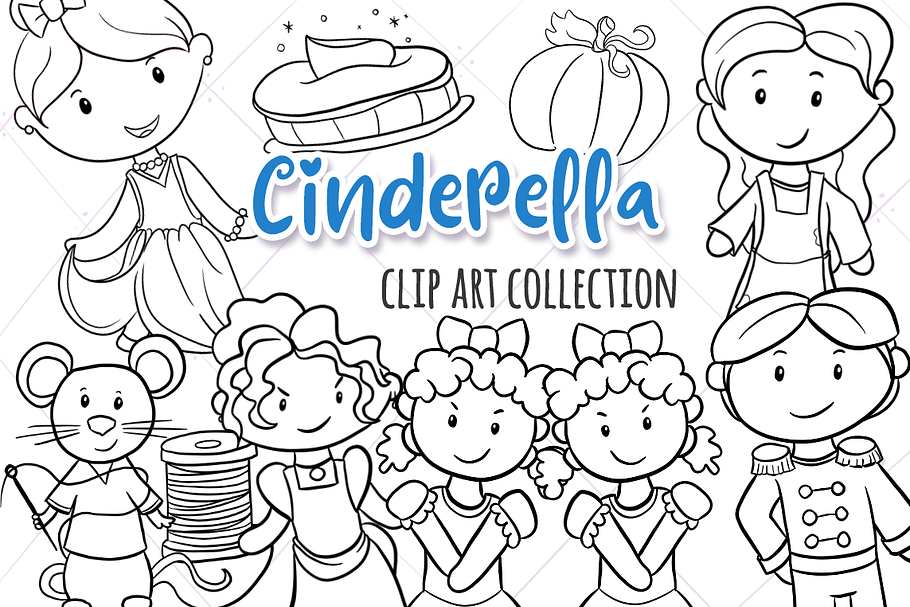 Glass Slipper Digital Stamps in Illustrations - product preview 8