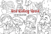 Little Red Riding Hood Digital Stamp