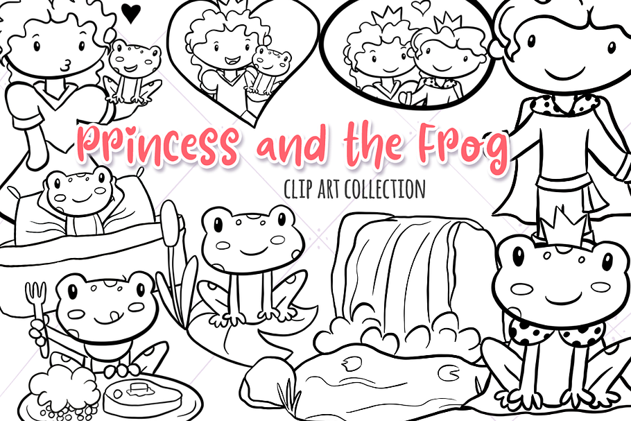 Frog Prince Digital Stamps