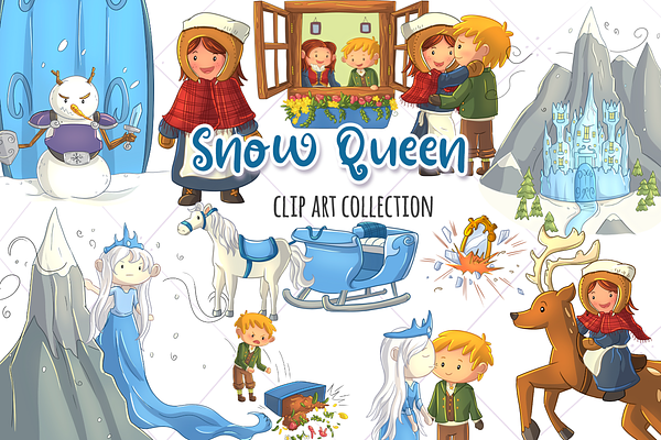 The Snow Queen Clip Art Collection