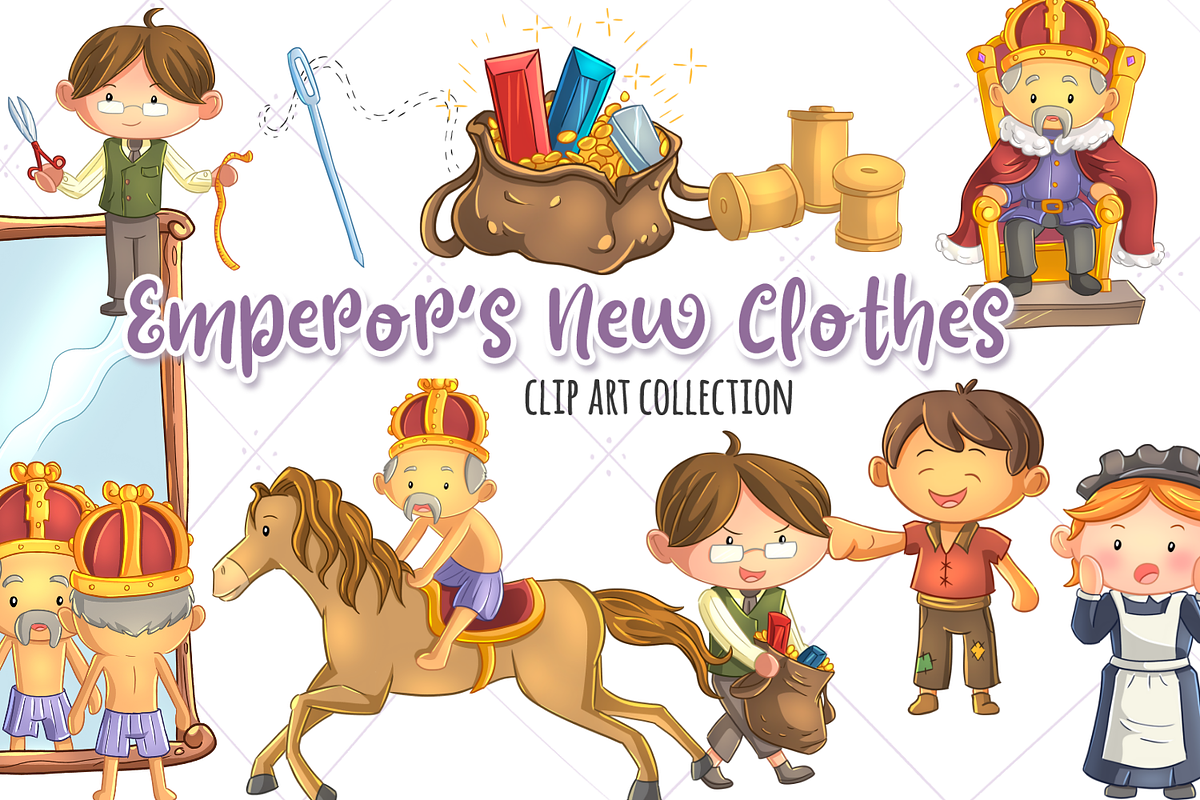Emperor's New Clothes Clip Art in Illustrations - product preview 8