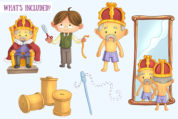 Emperor's New Clothes Clip Art in Illustrations - product preview 1