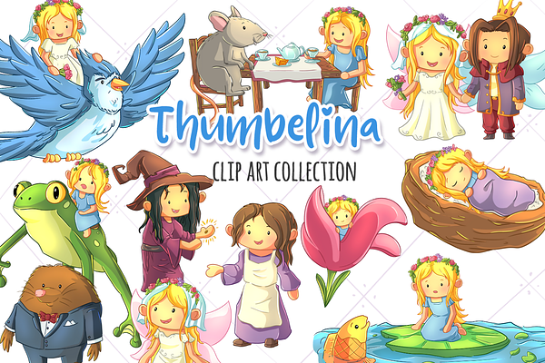Thumbelina Clip Art Collection