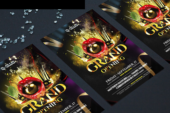 Grand Opening Night Club Flyer in Flyer Templates - product preview 3