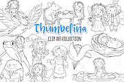 Thumbelina Digital Stamps