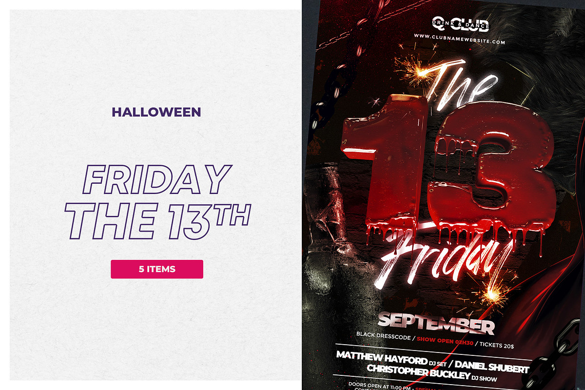 Halloween Friday Flyer in Flyer Templates - product preview 8
