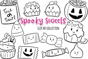 Spooky Sweets Digital Stamps