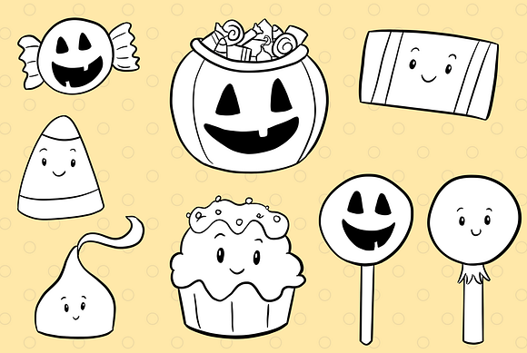 Spooky Sweets Digital Stamps in Illustrations - product preview 2