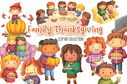 Family Thanksgiving Clip Art