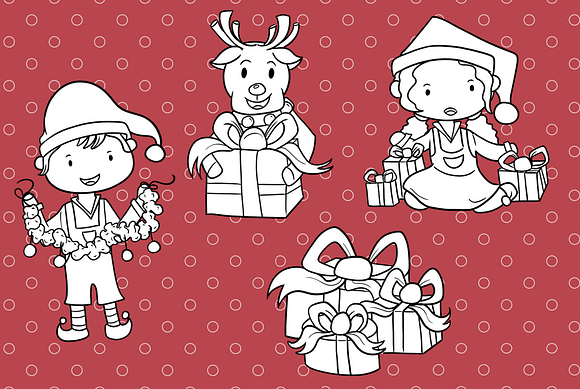 Santa's Workshop Digital Stamps in Illustrations - product preview 2