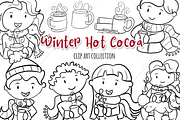 Winter Hot Cocoa Digital Stamps