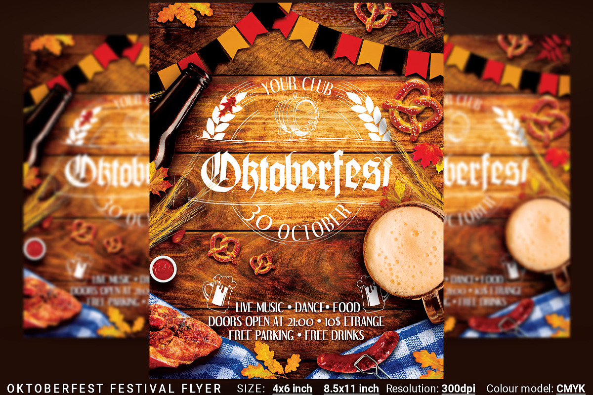 Oktoberfest Octoberfest Flyer in Flyer Templates - product preview 8