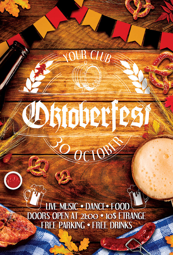 Oktoberfest Octoberfest Flyer in Flyer Templates - product preview 3