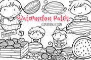 Watermelon Patch Digital Stamps