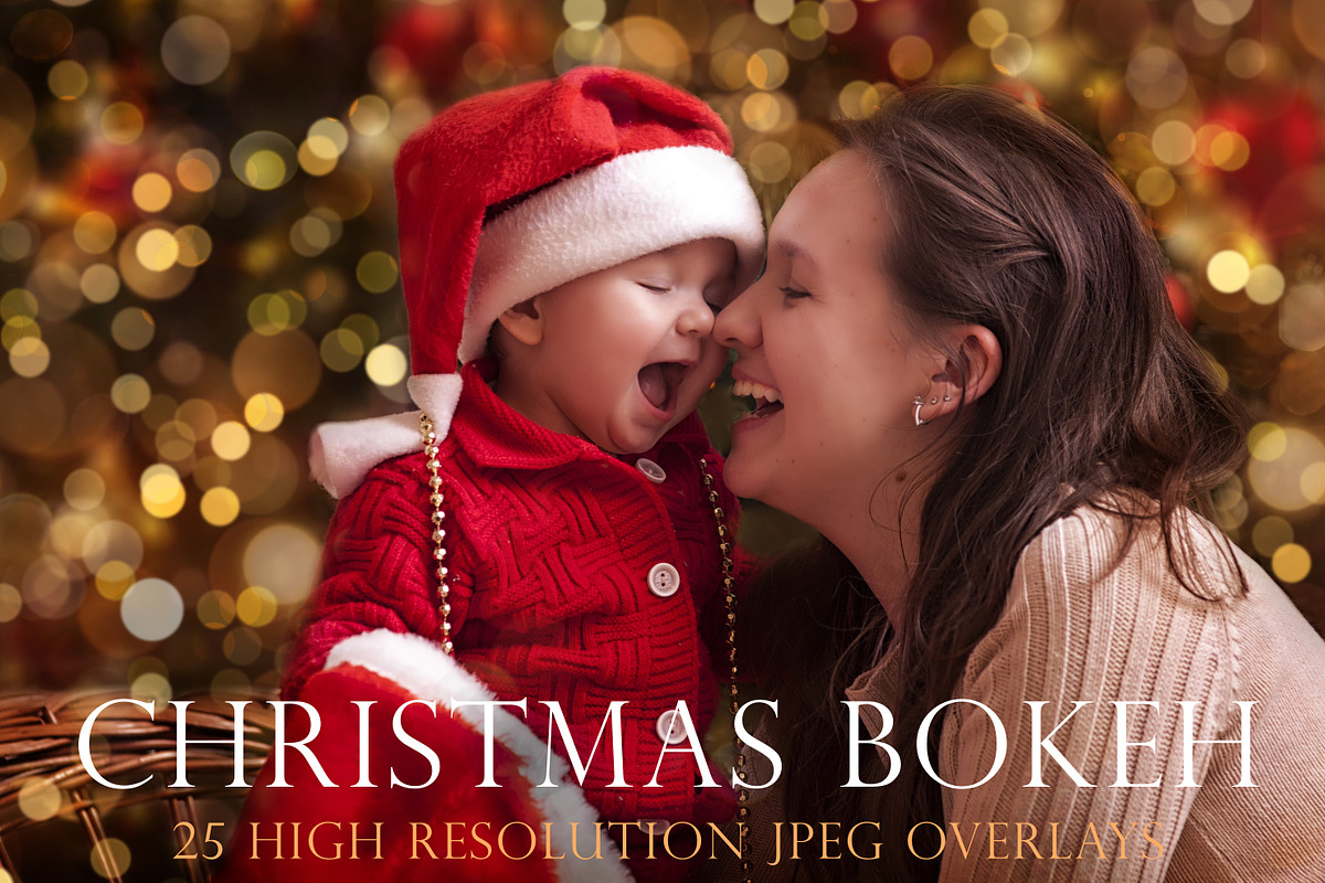Christmas Bokeh overlays in Objects - product preview 8