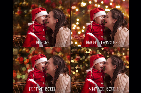 Christmas Bokeh overlays in Objects - product preview 1