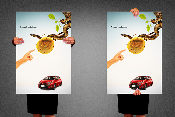 Hand Holding Poster Mockup Template in Print Mockups - product preview 1