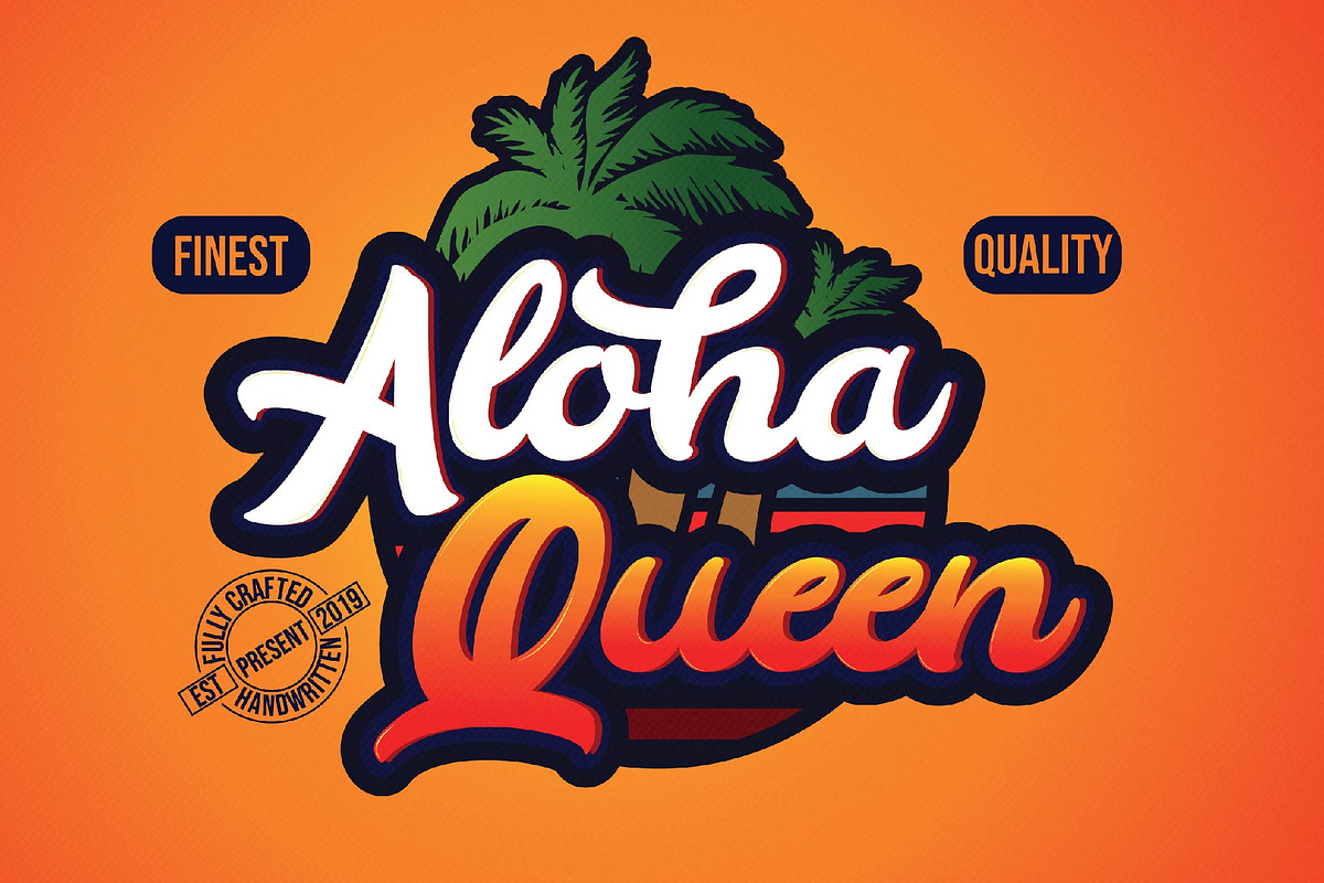 Aloha - Casual Bold Typeface in Display Fonts - product preview 8