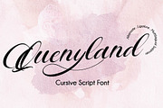 Quenyland - Cursive Script Font