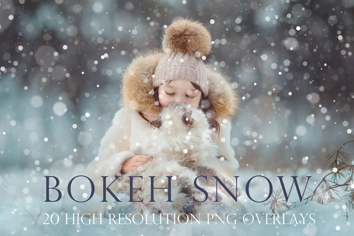 Bokeh Snow Overlays in Objects - product preview 8
