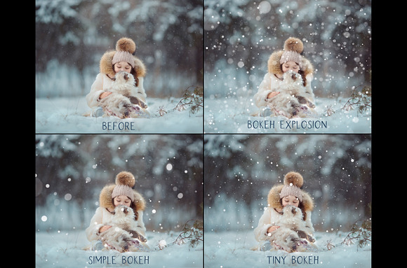 Bokeh Snow Overlays in Objects - product preview 1
