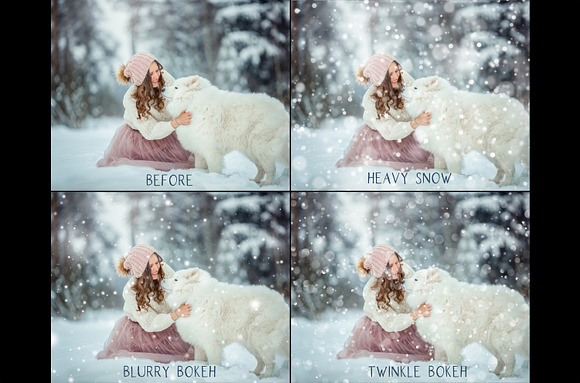 Bokeh Snow Overlays in Objects - product preview 2