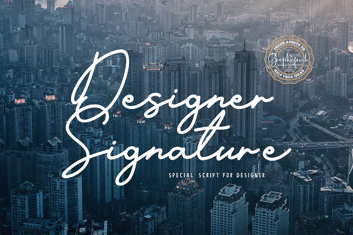 Designer Signature Font in Script Fonts - product preview 8