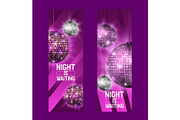 Night is waiting set of banners