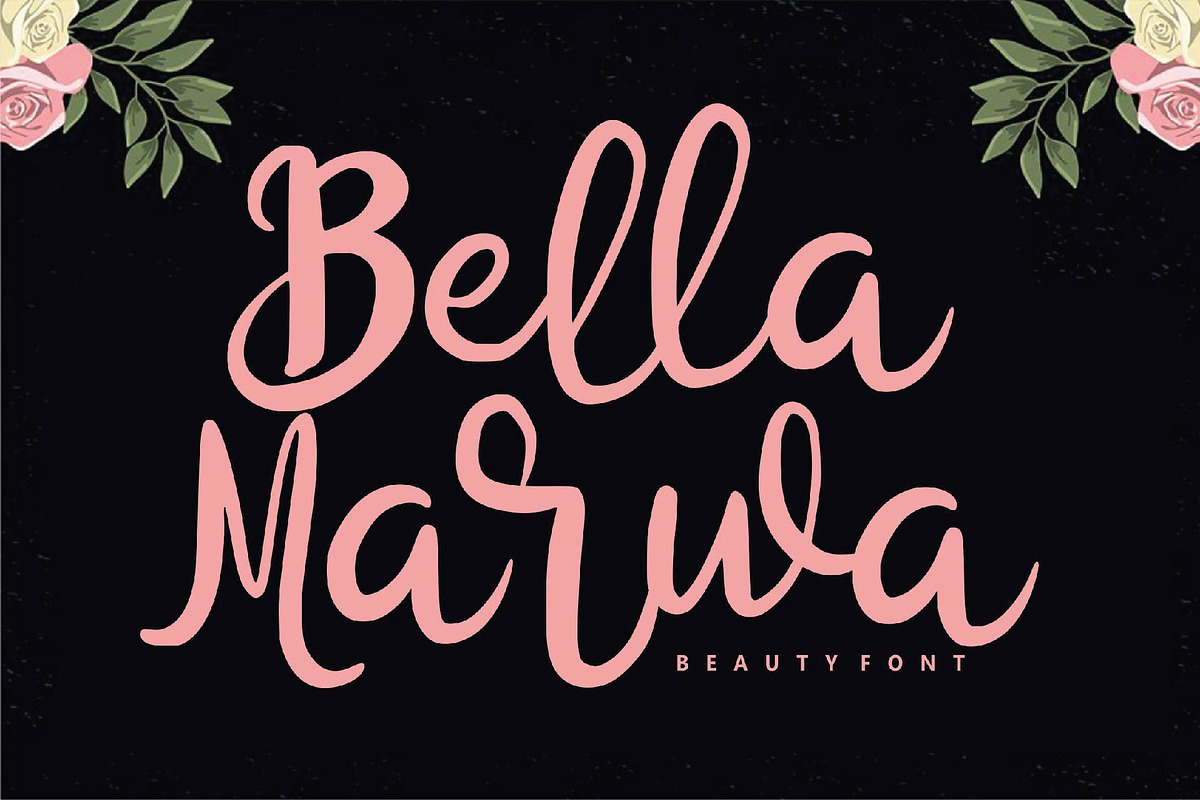 Bella Marwa - Beauty Font in Script Fonts - product preview 8