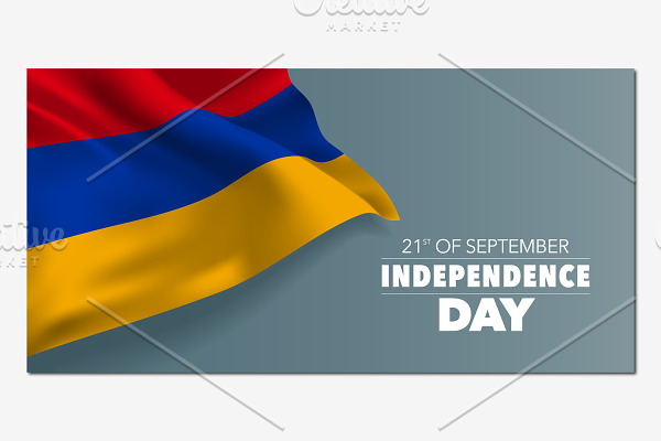 Armenia independence day vector